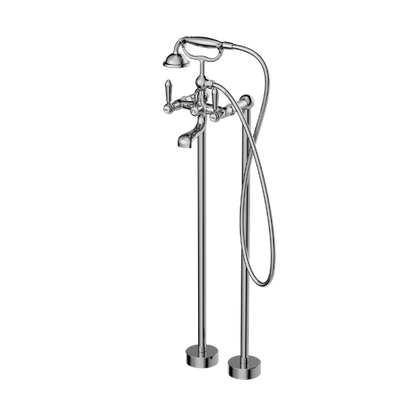 Nero York Freestanding Bath Set With Metal Hand Shower  NR692103a02CH