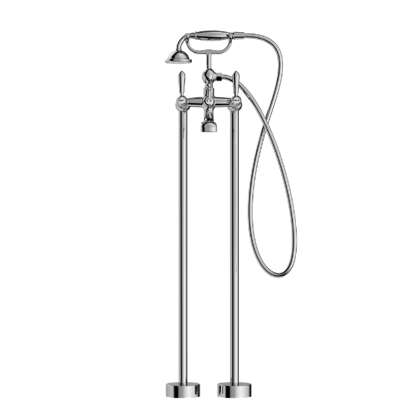 Nero York Freestanding Bath Set With Metal Hand Shower  NR692103a02CH