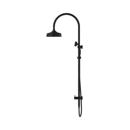 York Twin Shower With Metal Hand Shower Matte Black