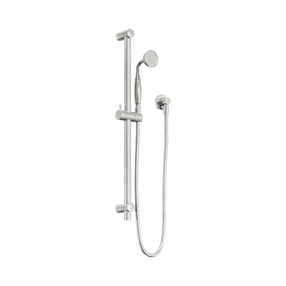 York Shower Rail With Metal Hand Shower Brushed Nickel