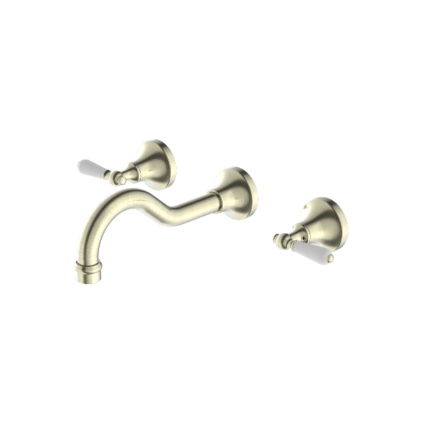 Nero York Wall Basin Set With  Porcelain Lever Aged  NR692107a01AB