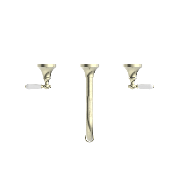 Nero York Wall Basin Set With  Porcelain Lever Aged  NR692107a01AB