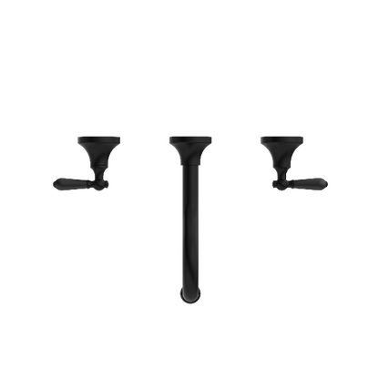Nero York Wall Basin Set With Metal Lever  NR692107a02MB