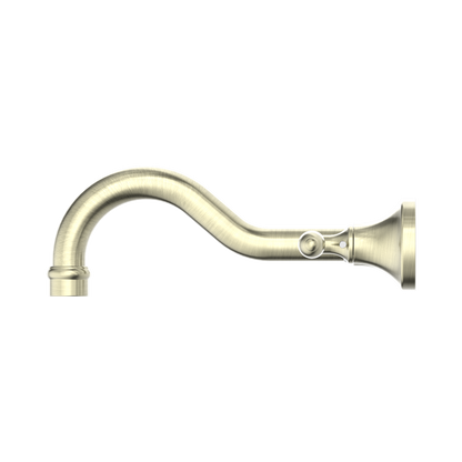 York Wall Basin Set With Metal Lever Aged Brass