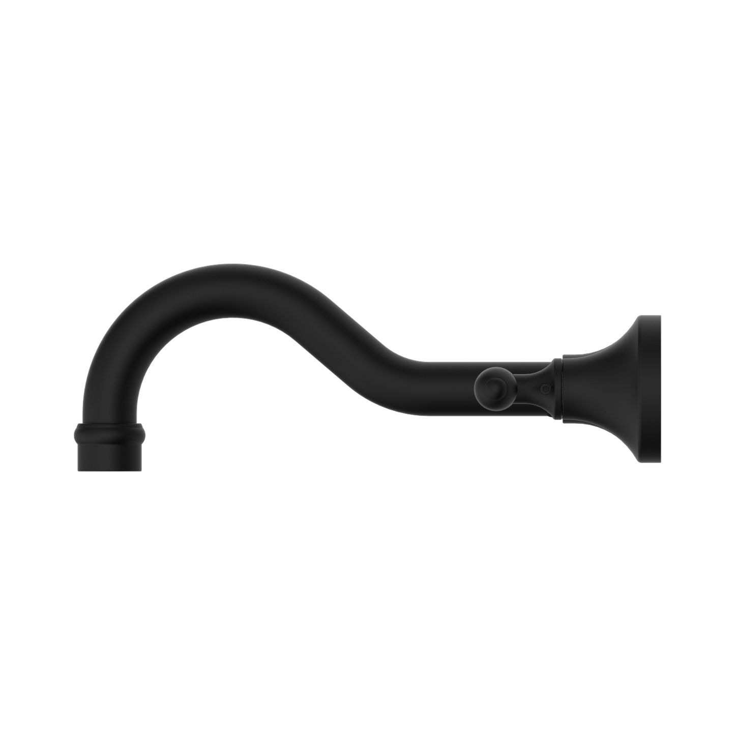 York Wall Basin Set With Metal Lever Matte Black