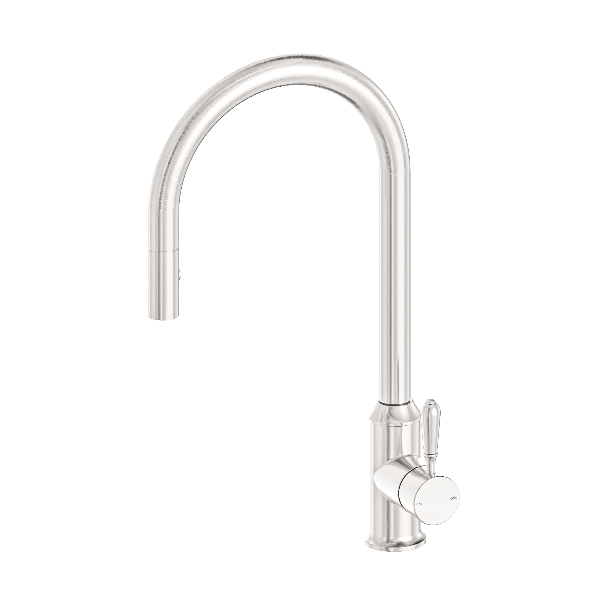 Nero York Pull Out Sink Mixer With Vegie Spray Function With Metal Lever  NR69210802BN