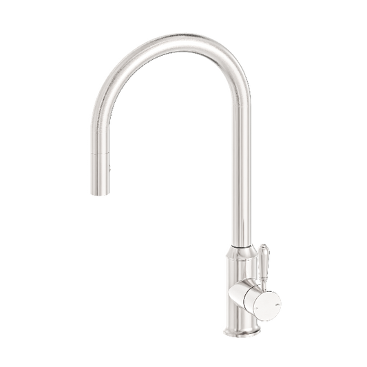 Nero York Pull Out Sink Mixer With Vegie Spray Function With Metal Lever  NR69210802BN