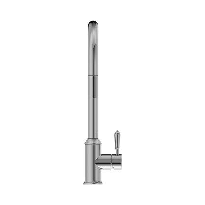 York Pull Out Sink Mixer With Vegie Spray Function With Metal Lever Chrome