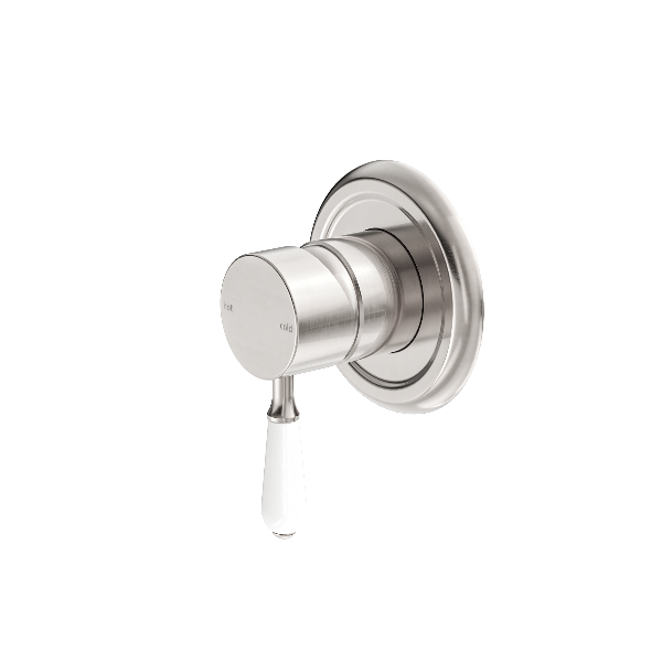 Nero York Shower Mixer With  Porcelain Lever  NR69210901BN