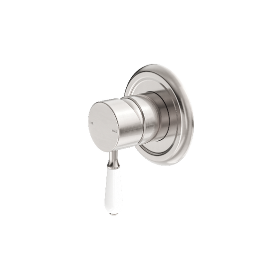 Nero York Shower Mixer With  Porcelain Lever  NR69210901BN