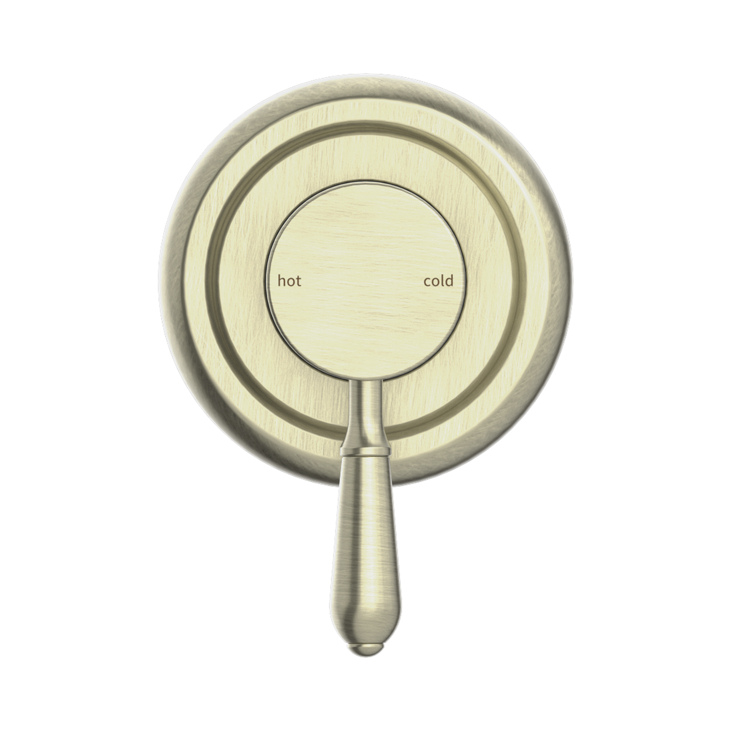York Shower Mixer With Metal Lever Aged Brass