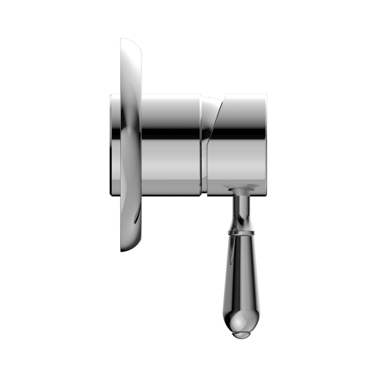 York Shower Mixer With Metal Lever Chrome