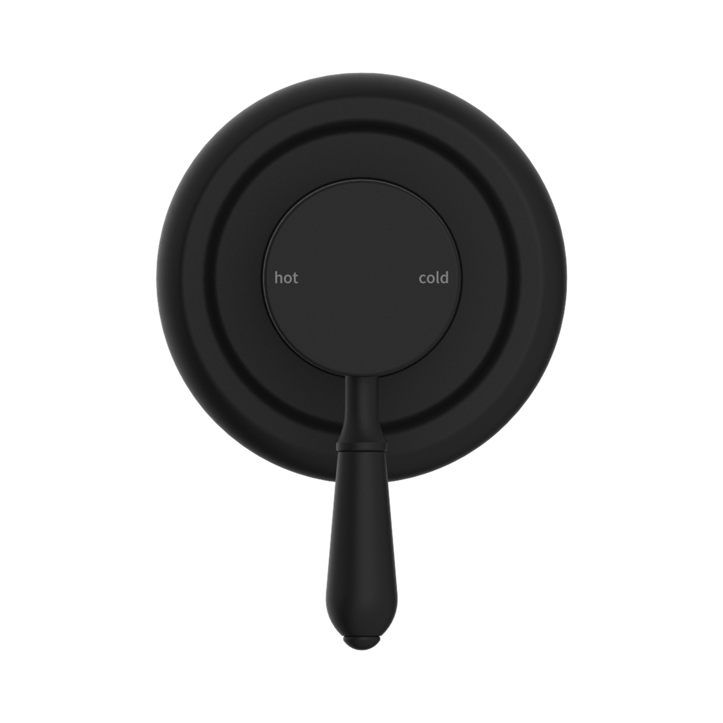 York Shower Mixer With Metal Lever Matte Black