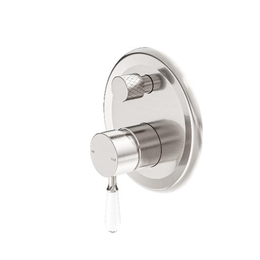Nero York Shower Mixer With Divertor With  Porcelain Lever  NR692109a01BN