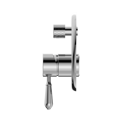 York Shower Mixer With Diverter With Metal Lever Chrome