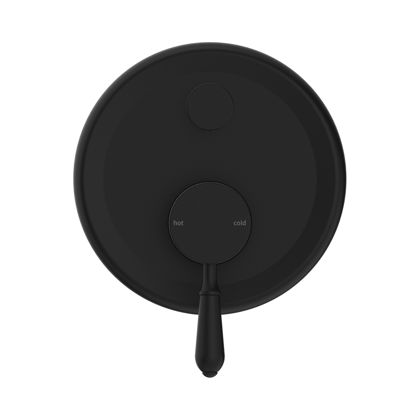 York Shower Mixer With Diverter With Metal Lever Matte Black