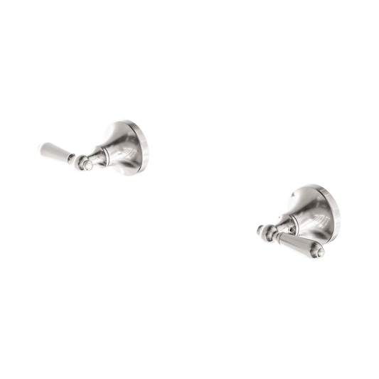 York Wall Top Assemblies With Metal Lever Brushed Nickel