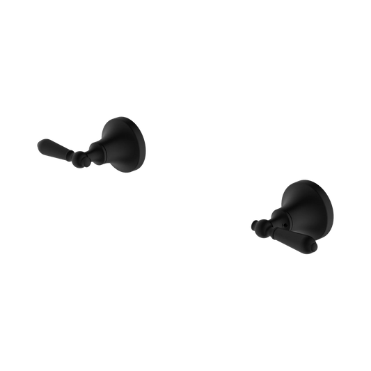 York Wall Top Assemblies With Metal Lever Matte Black