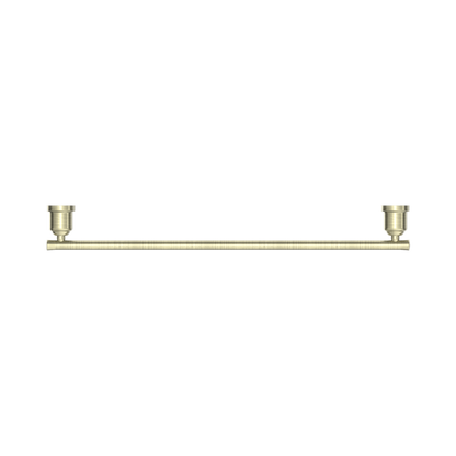 York Single Towel Rail 600mm Aged Brass
