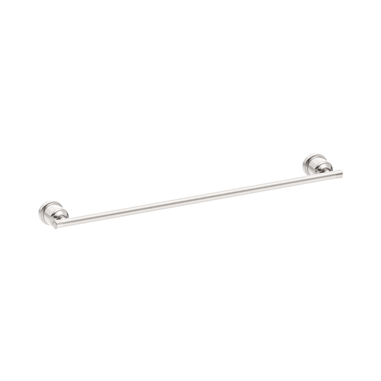 York Single Towel Rail 600mm Brushed Nickel
