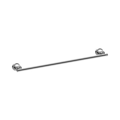 York Single Towel Rail 600mm Chrome