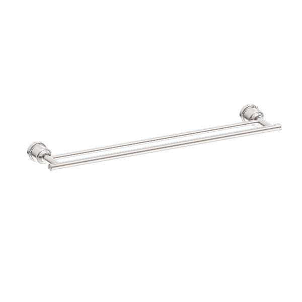 Nero York Double Towel Rail 600mm