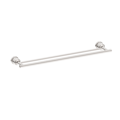 Nero York Double Towel Rail 600mm