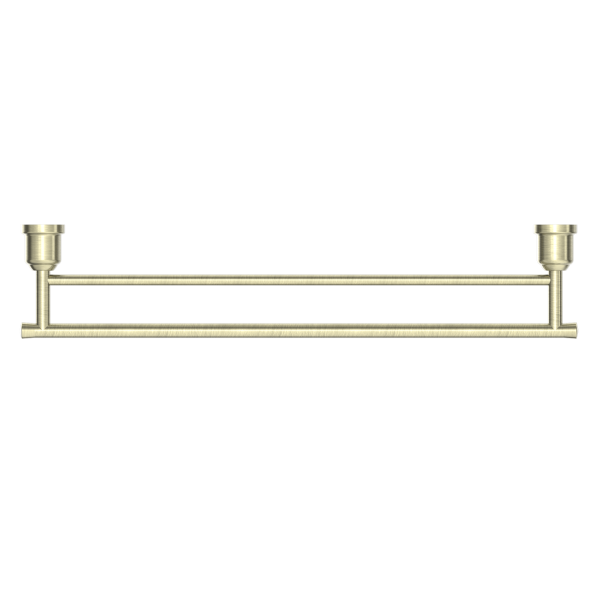 Nero York Double Towel Rail 600mm