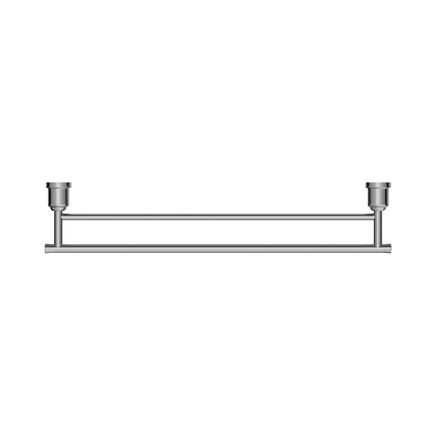 York Double Towel Rail 600mm Chrome