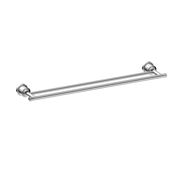 Nero York Double Towel Rail 600mm