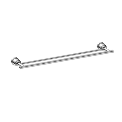 Nero York Double Towel Rail 600mm