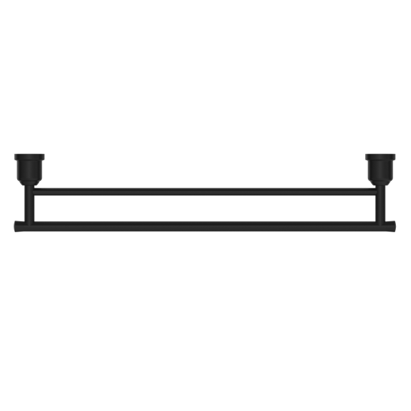 Nero York Double Towel Rail 600mm