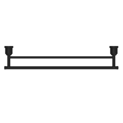 Nero York Double Towel Rail 600mm