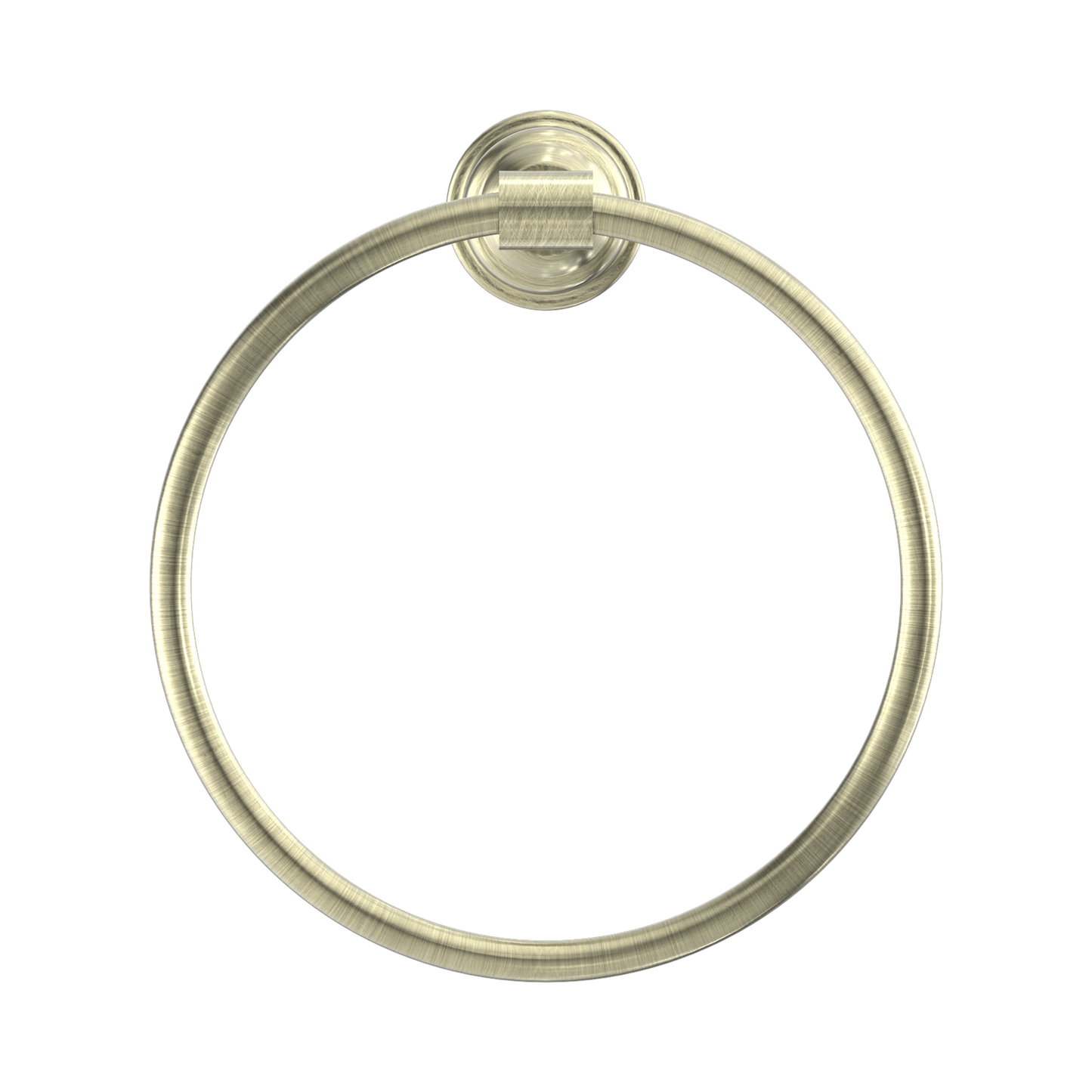 York Towel Ring Aged Brass