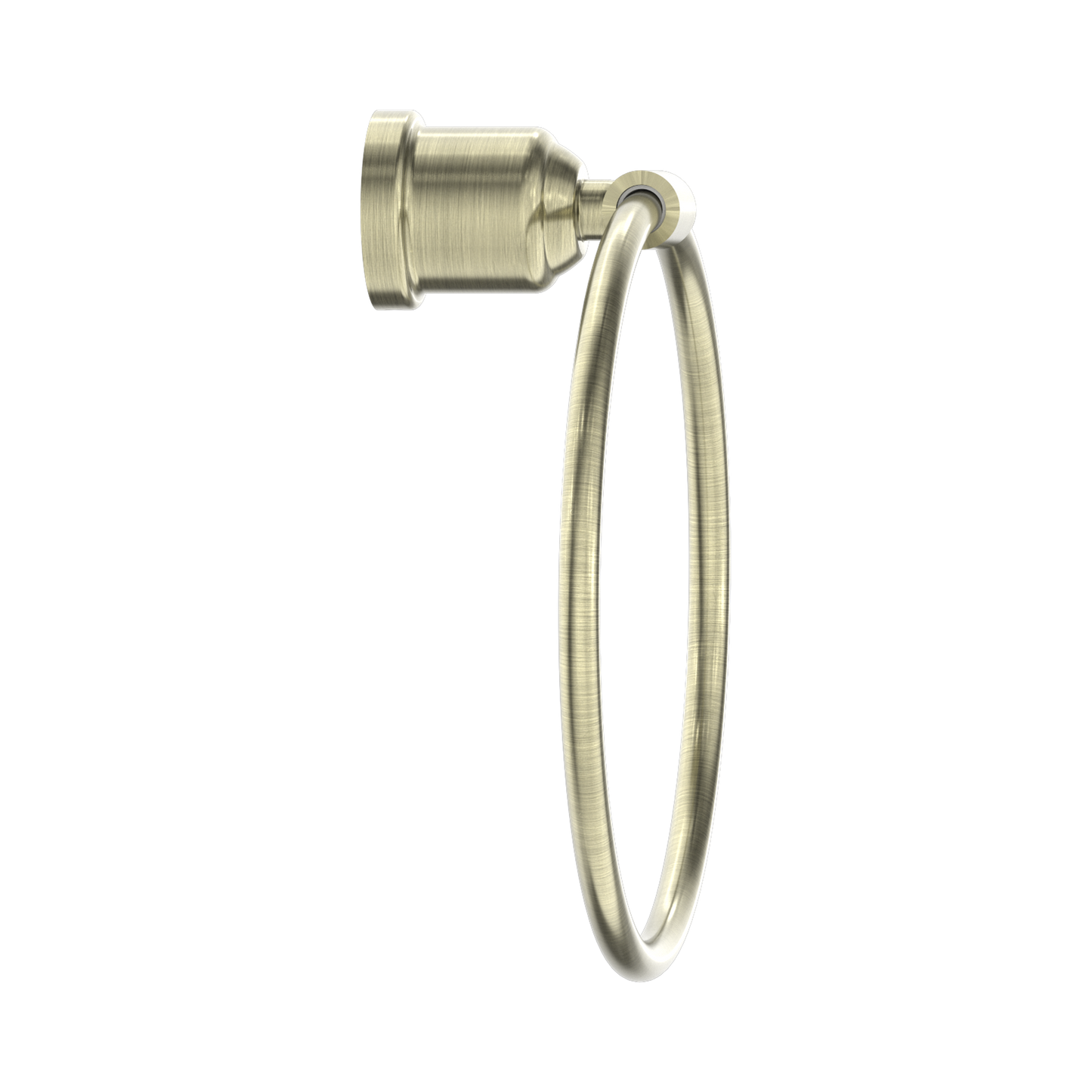 York Towel Ring Aged Brass