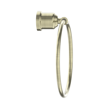 York Towel Ring Aged Brass