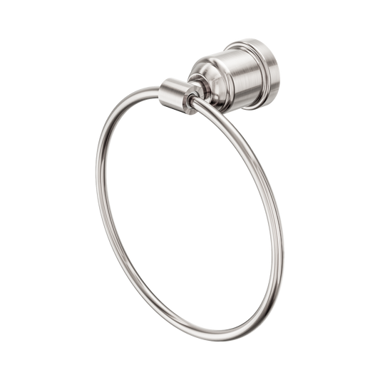 York Towel Ring Brushed Nickel