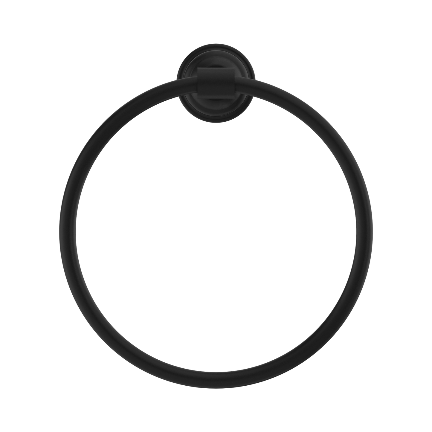York Towel Ring Matte Black