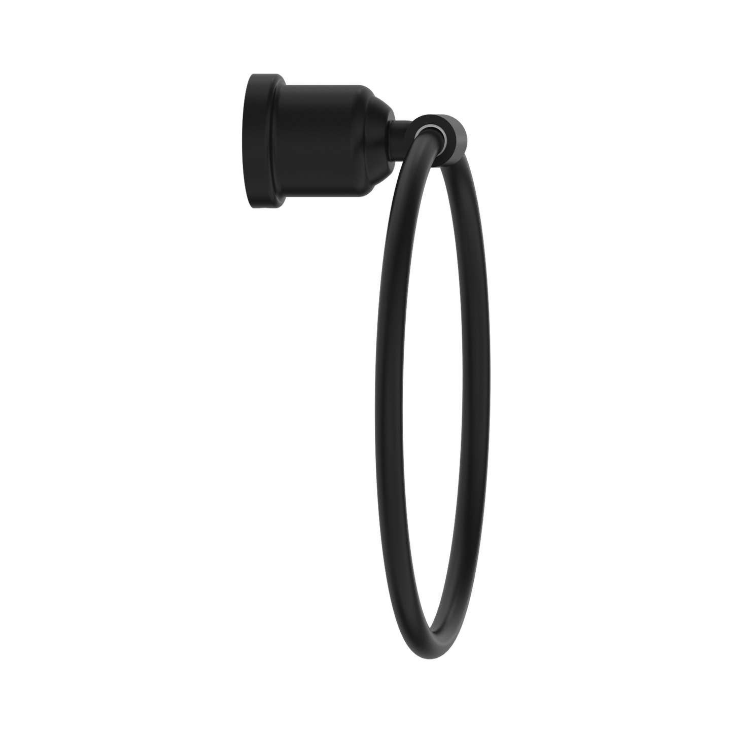 York Towel Ring Matte Black