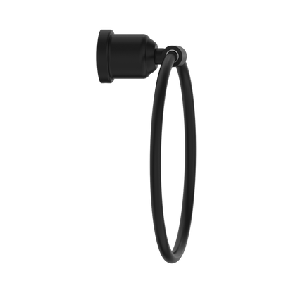 York Towel Ring Matte Black