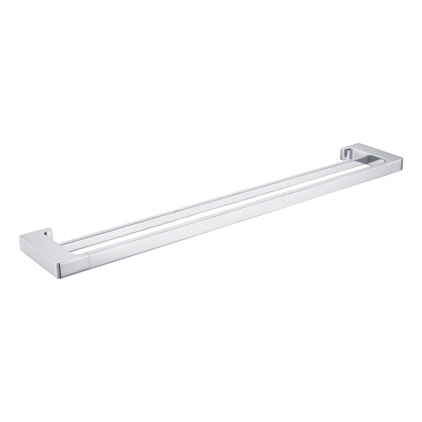 Nero Pearl 800mm Double Towel Rail