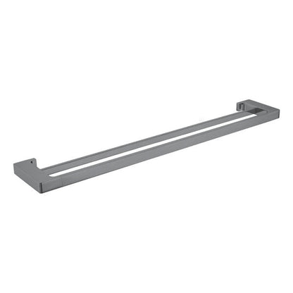 Nero Pearl 800mm Double Towel Rail