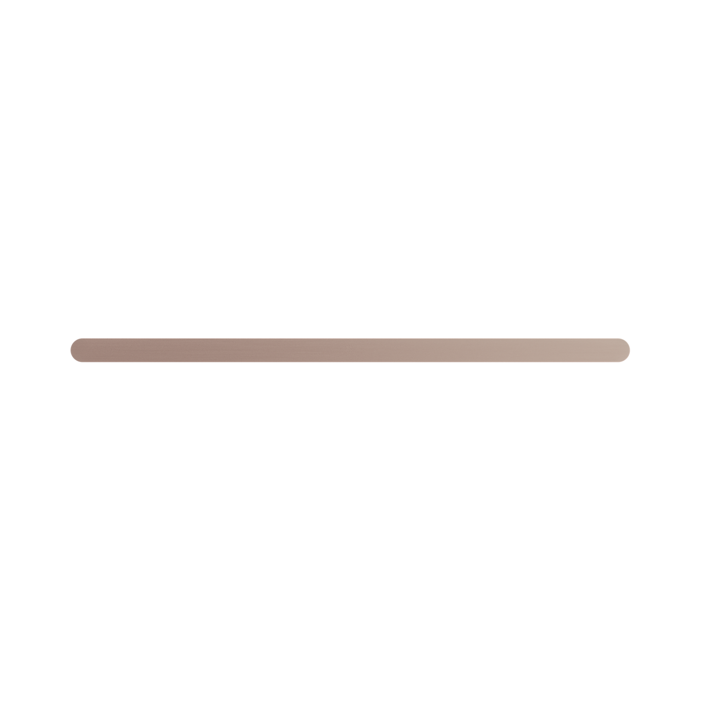 Bianca Single Towel Rail 600mm Brushed Bronze