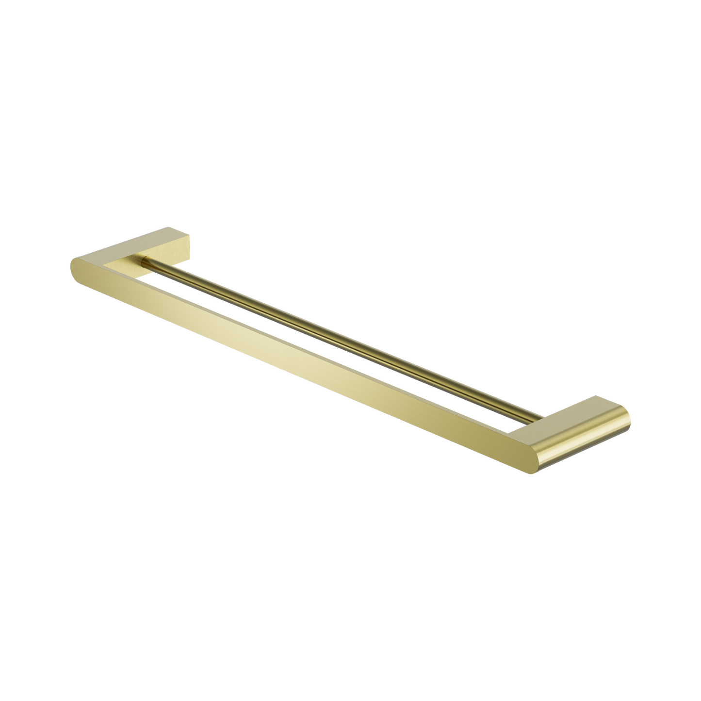 Bianca Double Towel Rail 600mm Brushed Gold