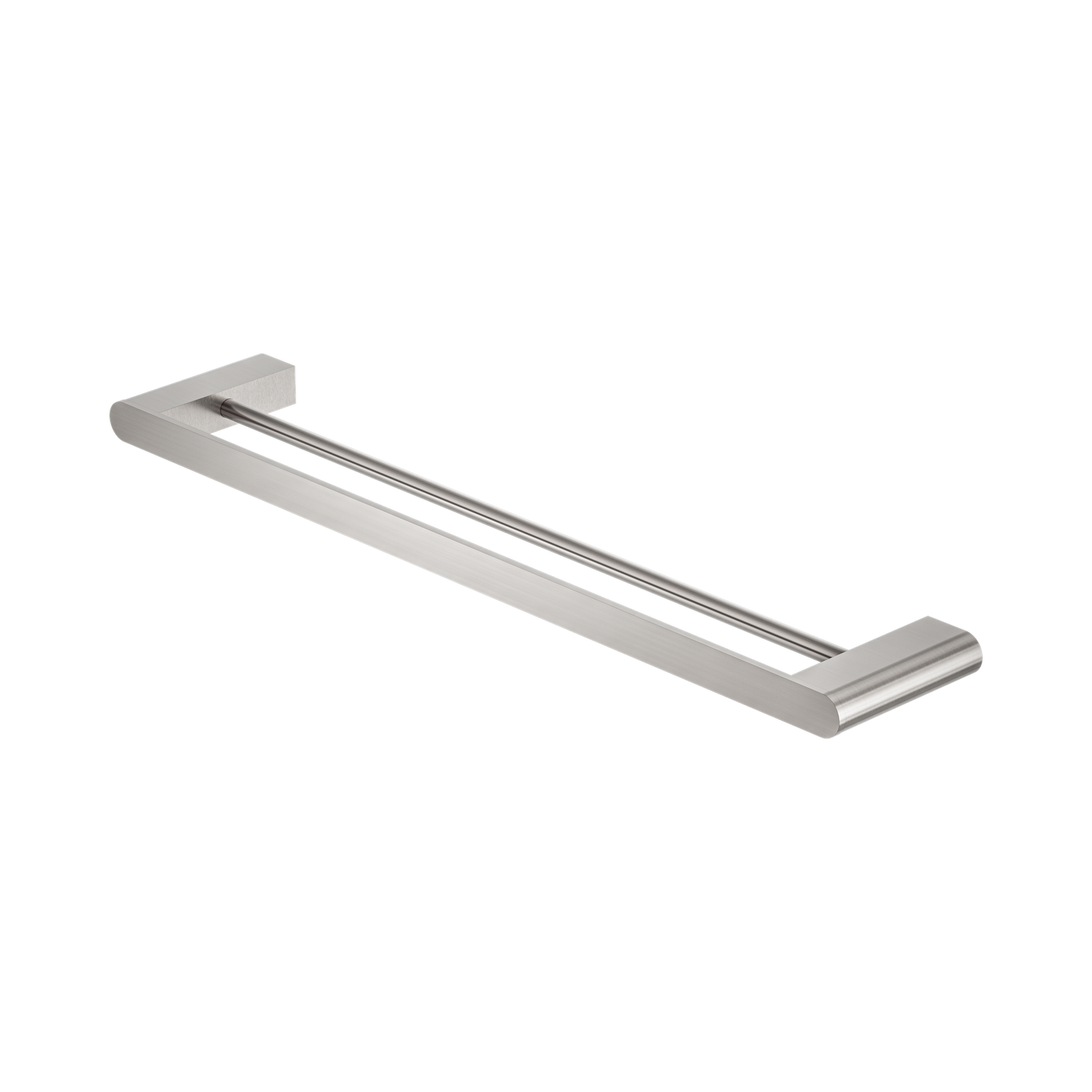 Bianca Double Towel Rail 600mm Brushed Nickel