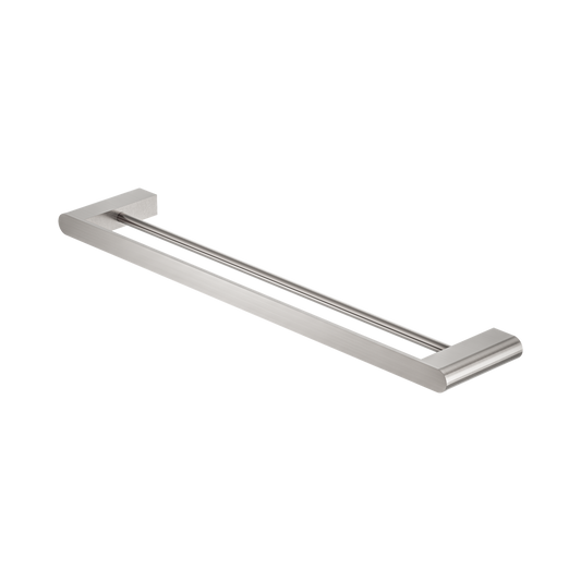 Bianca Double Towel Rail 600mm Brushed Nickel