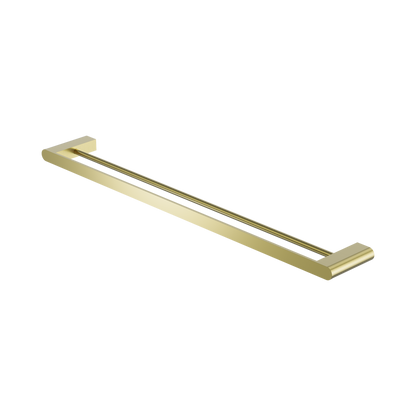Bianca Double Towel Rail 800mm Brushed Gold