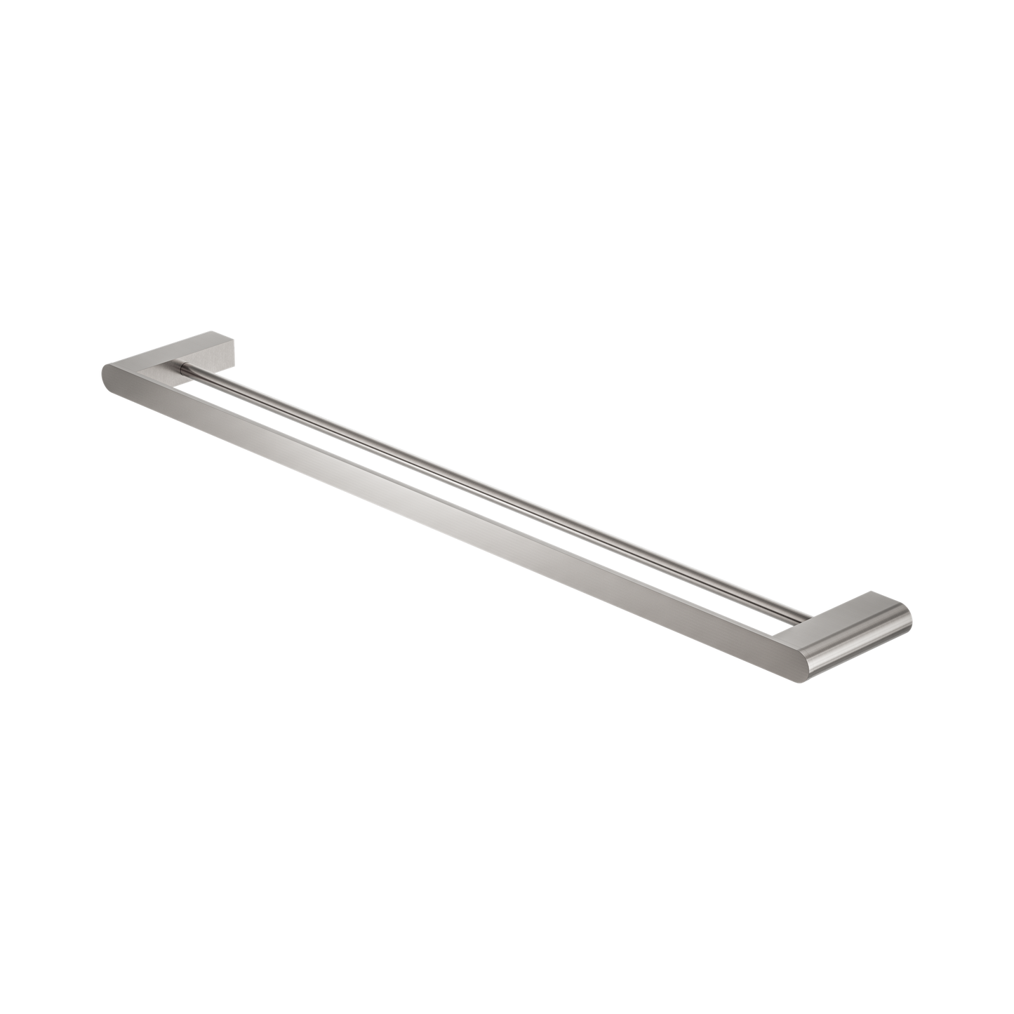 Bianca Double Towel Rail 800mm Brushed Nickel