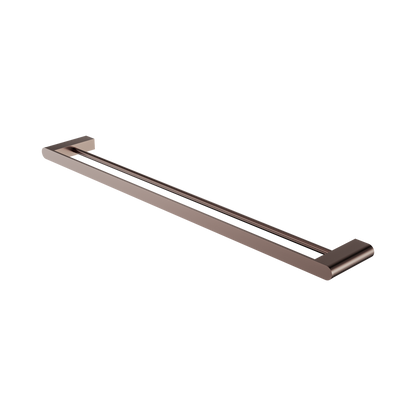 Bianca Double Towel Rail 800mm Brushed Bronze