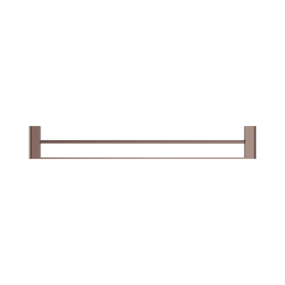 Bianca Double Towel Rail 800mm Brushed Bronze
